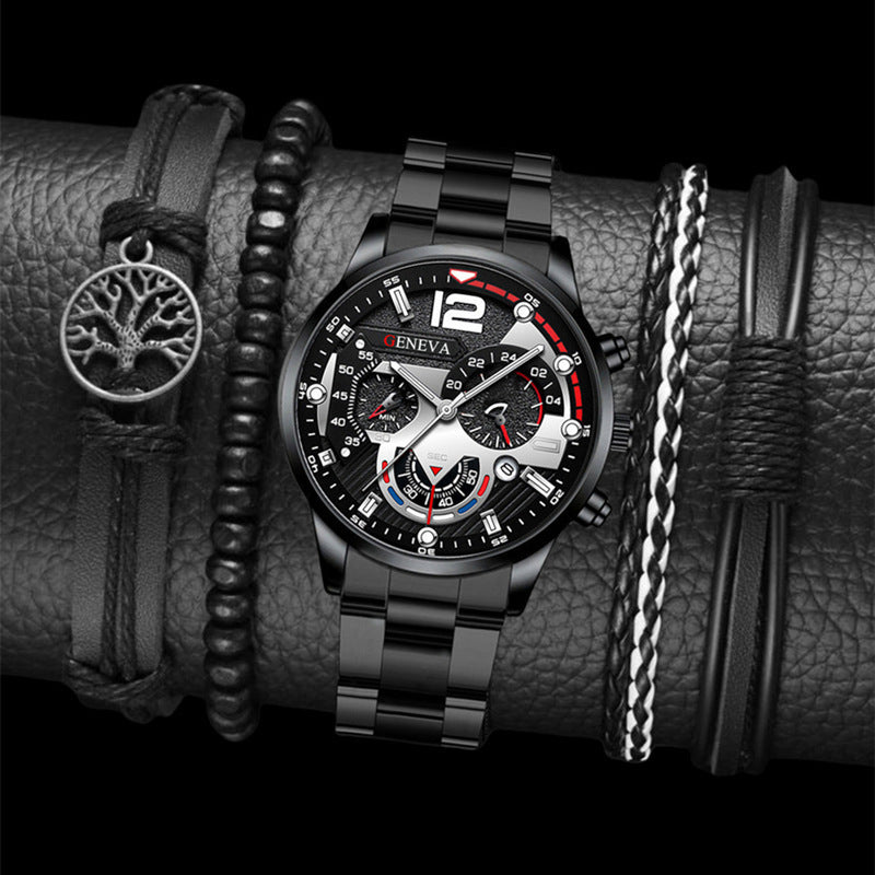 Men's Fashion Business Geneva Calendar Watch