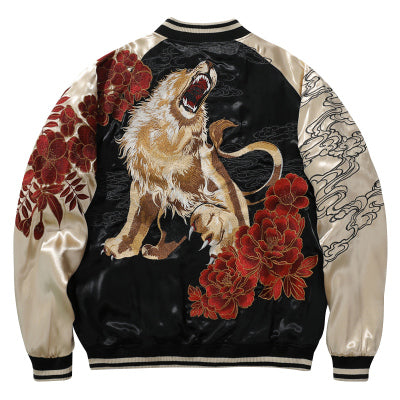 Yokosuka Lion King Embriodery-Double Sided Wear Jackets Yokosuka