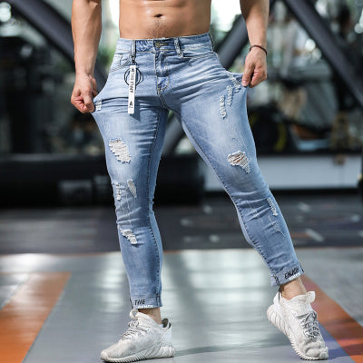 Denim's Men Fashion Casual Ripped Jeans Denim's