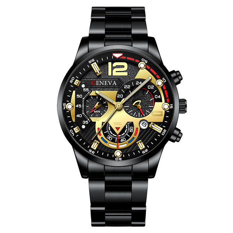 Men's Fashion Business Geneva Calendar Watch